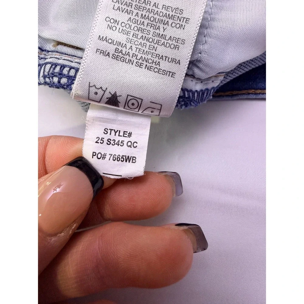 Jordache Kids Super Skinny Jeans Light‎ Wash Blue Button Fly Size 16 Slim